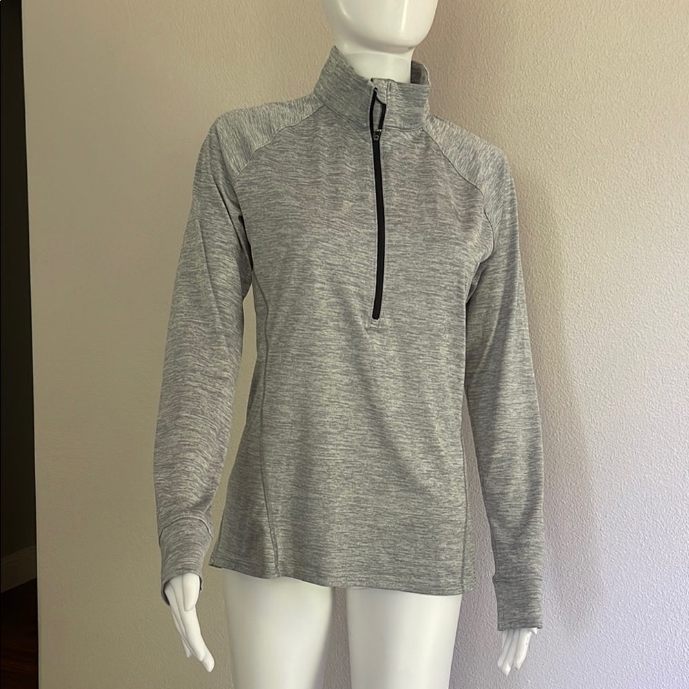 Under Armour Gray Zippered Long Sleeve Sweatshirt